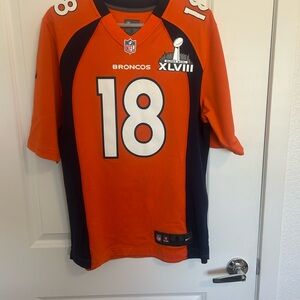 Nike Orange and Black NFL Jersey